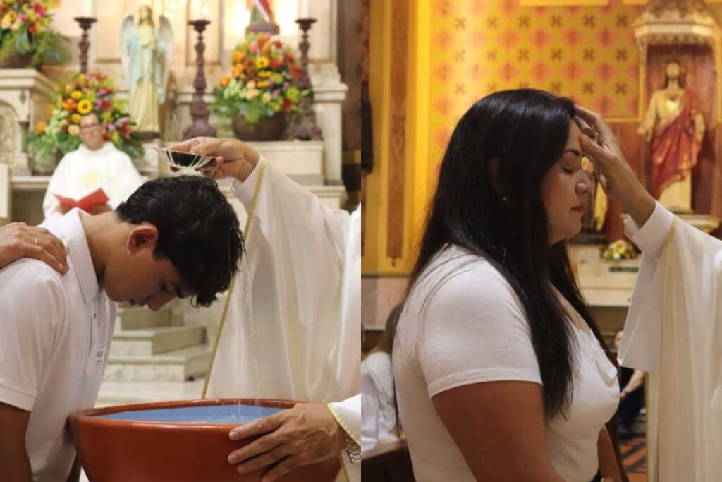 Confira as fotos da Crisma e Batismo celebrados no dia 04042026 na Basílica de São Lourenço